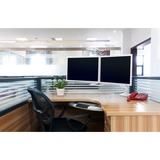 Ergotron HX Desk Dual, Support de moniteur Blanc