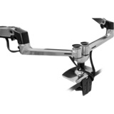 Ergotron LX Dual Side-by-Side Arm, Support de moniteur Argent/Noir, Pince/boulon, 18,1 kg, 68,6 cm (27"), 100 x 100 mm, Réglage de la hauteur, Argent