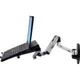 Ergotron LX Wall Mount LCD Monitor Arm, Support mural Argent