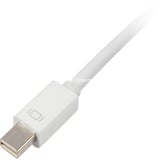 Sharkoon Mini-DisplayPort > DVI-D, Adaptateur Blanc, 0,15 mètres