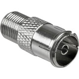 goobay Adaptateur F vers connexion coaxiale Argent