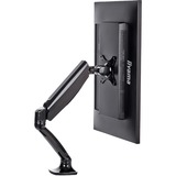 iiyama Bras de moniteur à ressort à gaz simple DS3001C-B1, Support de moniteur Noir, Pince, 5 kg, 25,4 cm (10"), 68,6 cm (27"), 100 x 100 mm, Noir