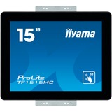 iiyama ProLite TF1515MC-B2 15" Moniteur Noir, 1x DisplayPort, 1x HDMI, 1x VGA, 1x RJ-45