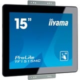 iiyama ProLite TF1515MC-B2 15" Moniteur  Noir, 38,1 cm (15"), 1024 x 768 pixels, XGA, LED, 8 ms, Noir