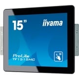 iiyama ProLite TF1515MC-B2 15" Moniteur  Noir, 38,1 cm (15"), 1024 x 768 pixels, XGA, LED, 8 ms, Noir