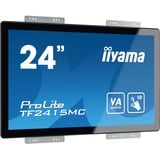 iiyama Prolite TF2415MC-B2 23.8" Moniteur tactile  Noir, 60,5 cm (23.8"), 1920 x 1080 pixels, Full HD, VA, 16 ms, Noir