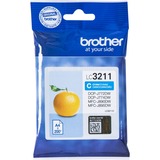 Brother LC-3211C cartouche d'encre Original Rendement standard Cyan Rendement standard, 200 pages