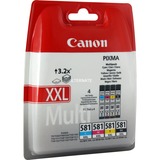 Canon Multipack de cartouches d'encre à haut rendement CLI-581XXL BK/C/M/Y 11,7 ml, 11,7 ml, Multi pack