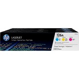 HP 126A, Toner CF341A, 3-pack (Cyan, Magenta, Jaune)