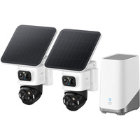Eufy Cam S4 2-Cam Kit, Caméra de surveillance Blanc, 4K, triple-lens, 360° PTZ, HomeBase S380