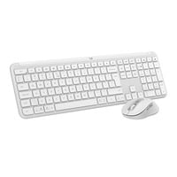 Logitech null set de bureau sans fil Blanc, Layout US-International (QWERTY)