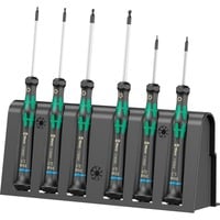 Wera 2052/6 Jeu de micro-tournevis + support Noir/Vert, 6 pièces