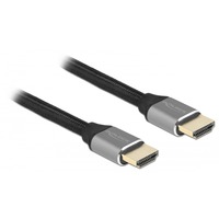 DeLOCK HDMI à très haut débit, Câble Gris, 1 mètre, 8K 60Hz, 48 Gbps