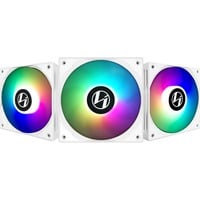 Lian Li ST120 Triple-pack, Ventilateur de boîtier Blanc, LED RGB, connecteur de ventilateur PWM à 4 broches