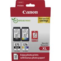 Canon ValuePack PG-575XL/CL-576XL, Encre Noir, cyan, magenta, jaune, papier photo