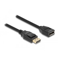 DeLOCK DisplayPort 1.2, Câble d'extension Noir, 2 mètres, 4K 60 Hz