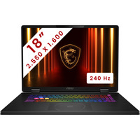 MSI Crosshair 18 HX AI (A2XWGKG-004BE) 18" PC portable gaming Gris | Core Ultra 9 275HX | RTX 5070 | 16 Go | 1 To SSD | 240 Hz