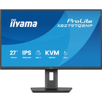 iiyama ProLite XB2797QSNP-B1 27" Moniteur Noir, 1x DisplayPort, 1x HDMI, 3x USB-C, 2x USB-A, 1x RJ-45