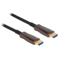 DeLOCK HDMI 2.0 UHD Active Optical HDR, Câble Noir, 30 mètres, 4K 60Hz