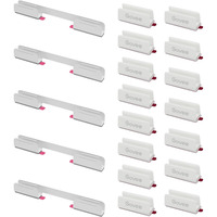 Govee Mounting Clips for Neon Rope Light 2, Montage 15x clips plastique, 5x clips metal