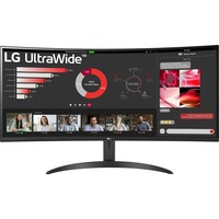 LG 34WR50QC-B 34" Moniteur UltraWide incurvé  Noir, 2x HDMI, 1x DisplayPort