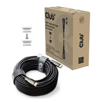 Club 3D Câble hybride AOC HDMI Noir, 30 mètres