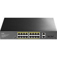 Cudy GS1018PS2, Switch Noir, 16x PoE+, 2x Uplink GbE, 2x Uplink SFP