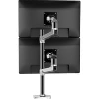 Ergotron Bras pour moniteur LX Dual Stacking avec pied haut, Support de moniteur Aluminium