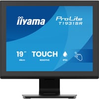 iiyama ProLite T1931SR-B2S 19" Moniteur tactile Noir, 1x DisplayPort, 1x HDMI, VGA, HDMI, DisplayPort, Audio, Touchscreen