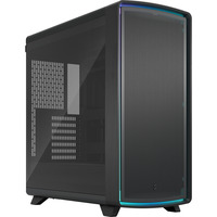 Fractal Design Summit Ambience Blackout TG Light Tint boîtier midi tower Noir/bois | 2x USB-A | 1x USB-C | RGB | Window