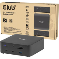 Club 3D Thunderbolt 5 13 en 1, Station d'accueil Noir