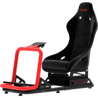 Res-Tech SIMPLY - GT Cockpit, Simulateur de course Noir/Rouge, Châssis acier tubulaire