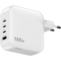Sitecom 165W GaN Power Delivery chargeur Blanc, 3x USB-C, 1x USB-A