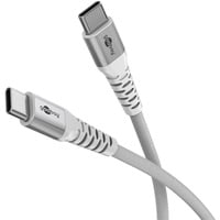 goobay Supersoft USB-C > USB-C 2.0, Câble Blanc, 1 mètre