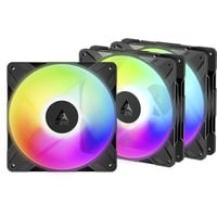 ARCTIC ARCTIC P14 Pro Reverse A-RGB ventilateurs de boîtier Noir, 3 pièces, 140 x 140 x 30 mm, PWM, 3 pièces, 140 x 140 x 30 mm, PWM