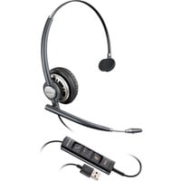 HP Poly EncorePro 715 Monaural USB-A on-ear headset casque  Noir, USB-A, USB-C, noise-cancelling