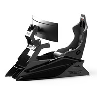 Res-Tech GT Cockpit, Simulateur de course Noir/Noir brillant, Capots ABS thermoformés