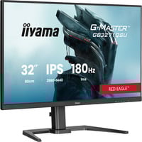 iiyama G-Master Red Eagle GB3271QSU-B2 31.5" Moniteur gaming  Noir (Mat), 180 Hz, HDMI, DisplayPort, USB-C, audio, AMD FreeSync
