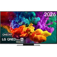 LG QNED87 evo AI 55" Ultra HD QNED TV Noir, 4x HDMI, 2x USB, Optique, Bluetooth, LAN, WLAN, CI+, HDR10, Dolby Vision
