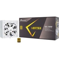 Seasonic VERTEX GX-1200 White Edition, alimentation  modulaire 1200 watt Blanc, 3x PCIe, 1x 12VHPWR, 3x PCIe, gestion des câbles