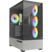 Sharkoon  boîtier midi tower Noir | 2x USB-A | 1x USB-C | RGB | Verre Trempé