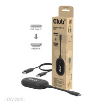 Club 3D Adaptateur émetteur-récepteur sans fil USB-C vers HDMI Noir