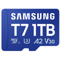Samsung T7 microSDXC 1 To, Carte mémoire Bleu