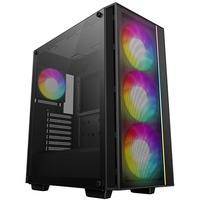 DeepCool MATREXX 55 Mesh V4 C boîtier midi tower Noir | 1x USB-A | 1x USB-C | RGB | Verre Trempé
