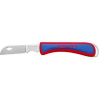 KNIPEX Couteau de poche d'électricien 16 20 50 SB Rouge/Bleu