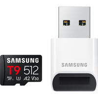 Samsung T9 microSDXC 512 Go, Carte mémoire Noir