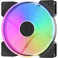 Fractal Design Prisma AL-18 ARGo PWM, Ventilateur de boîtier Noir/Blanc, Connecteur PWM à 4 broches pour le ventilateur
