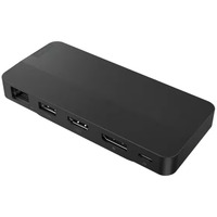 Lenovo USB-C Travel Dock pour 2 écrans, Station d'accueil Noir