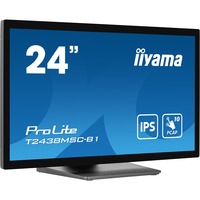 iiyama ProLite T2438MSC-B1 23.8" Moniteur tactile Noir (Mat), 1x DisplayPort, 1x HDMI, 2x USB-A