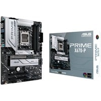 ASUS PRIME X670-P, Socket AM5 carte mère Noir/Argent, RAID, Gb-LAN, WLAN, BT, Sound, ATX